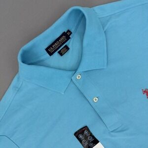 U.S. Polo Assn Performance Pique Polo Shirt Men's XL Blue Pony Short Sleeve Golf
